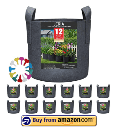 TOMVYTER 5 Gallon Grow Bags 10 Pack Smart Planting Pots Aeration Fabric Pots 300G Thickened Non-Woven Plant Grow Bag with Handles 