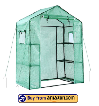Ohuhu Greenhouse for Outdoors, Small Walk-in 3 Tiers 6 Shelves