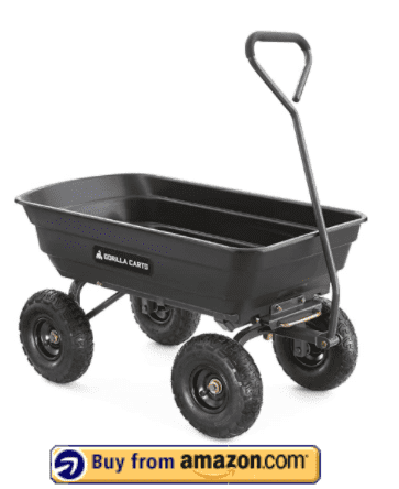 Gorilla Carts GOR4PS Poly Garden Dump Cart