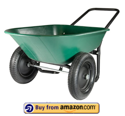 Marathon Yard Rover 2 Tire Wheelbarrow Garden Cart