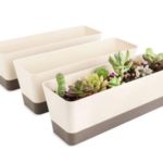 Rectangle window box Planter for Plants, Suream 3 Pack