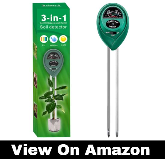 Alkey Soil Moisture Meter - 3 in 1 Soil Tester Kits with Soil Moisture/Light/pH Tester, Gardening Tool Kit for Plants