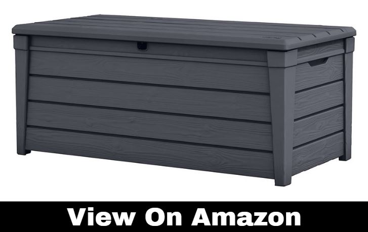 Keter Brightwood 120 Gallon Resin Large Deck Box
