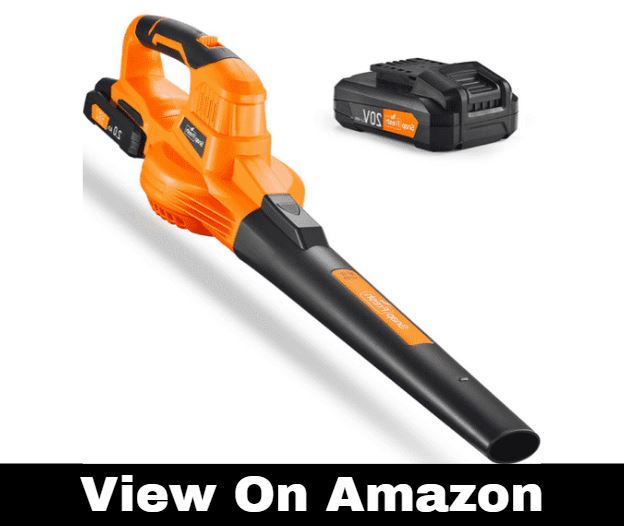 Leaf Blower - 20V Cordless Leaf Blower with Battery & Charger, Electric Leaf Blower for Yard Cleaning