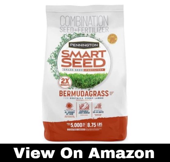 Pennington Smart Seed Bermudagrass Grass Seed and Fertilizer Mix, 8.75 Pounds