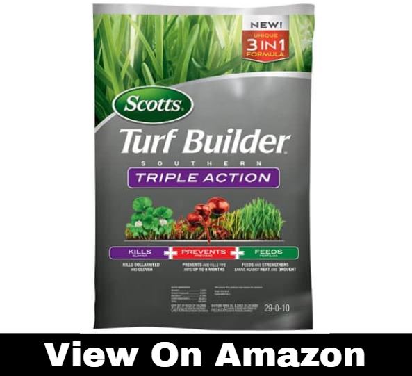 Scotts Turf Builder Southern Triple Action - Weed Killer, Lawn Fertilizer, Fire Ant Killer