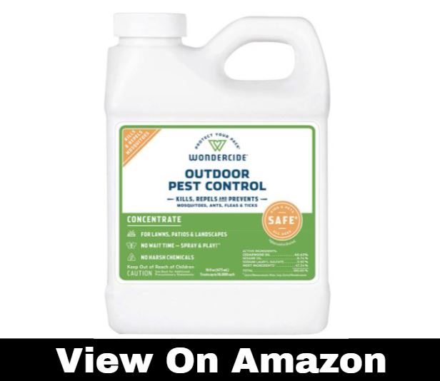 Wondercide - EcoTreat Outdoor Pest Control Spray Concentrate with Natural Essential Oils - Mosquito, Ant, Roach, and Insect Killer