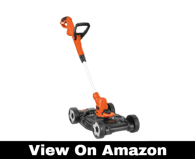 BLACK+DECKER 3-in-1 String TrimmerEdger & Lawn Mower, 6.5-Amp, 12-Inch, Corded (MTE912) (Power cord not included)