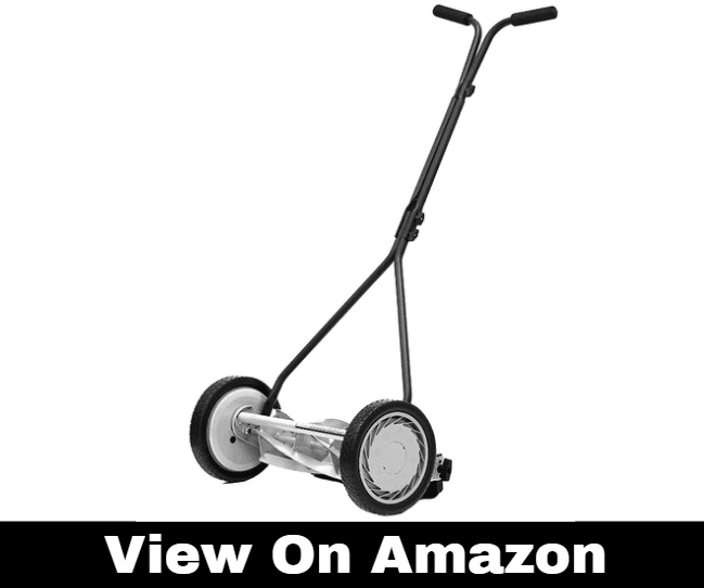 Great States 415-16 16-Inch 5-Blade Push Reel Lawn Mower, 16-Inch, 5-Blade, Silver