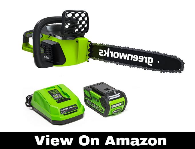 Greenworks G-MAX 40V 16-Inch Cordless Chainsaw, 4AH Battery and a Charger Included, 20312