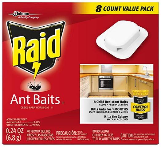Raid Ant Killer Baits, For Household Use, Child Resistant, 8 Count<br />
