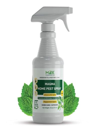 mdxconcepts Organic Home Pest Control Spray - Peppermint Oil - MADE IN USA - Kills Ants, Roaches, Spiders, and Other Pests Guaranteed 