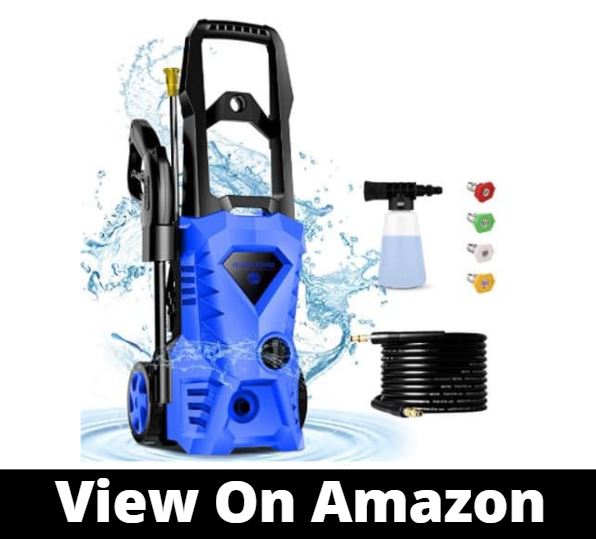 WHOLESUN 3000 PSI Pressure Washer Electric 1.8GPM High Powerful Power Washer 14.5-Amp for Home Use with Hose, Gun, and 4 Adjustable Nozzle