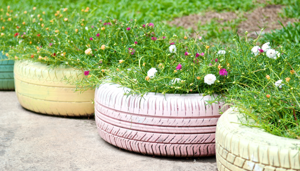 5 unique DIY ways to use old tires in your garden