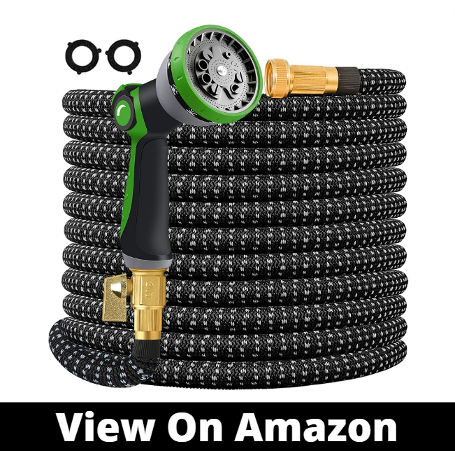Expandable Garden Hose 75 FT Upgraded Water Hose with 10-Way Nozzle and Durable 3-Layers Latex Extra Strength 3750D Flexible Hose