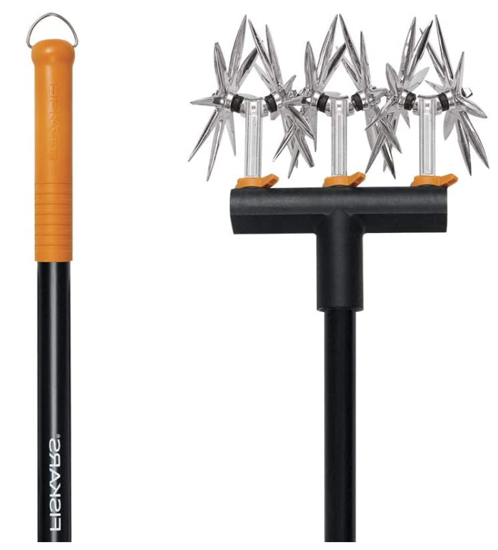 Fiskars Telescoping Rotary Cultivator features